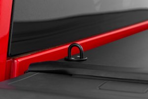 GMC Sierra 1500 Hard Roll Up Bed Cover - Rough Country - Flush, Low-Profile Design - Matte Black - '14-'18